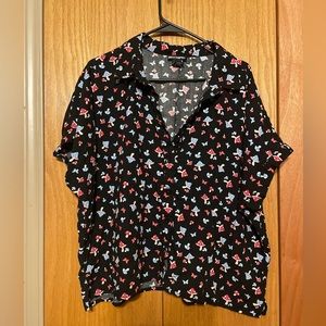 2XL mushroom button up